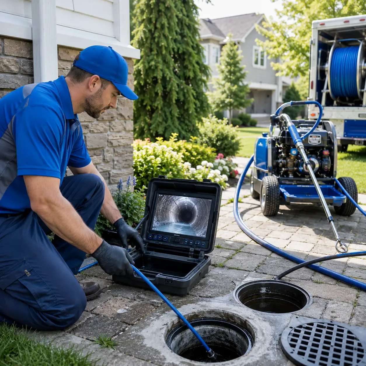 Outdoor drain cleaning professionals serving Martin, KY