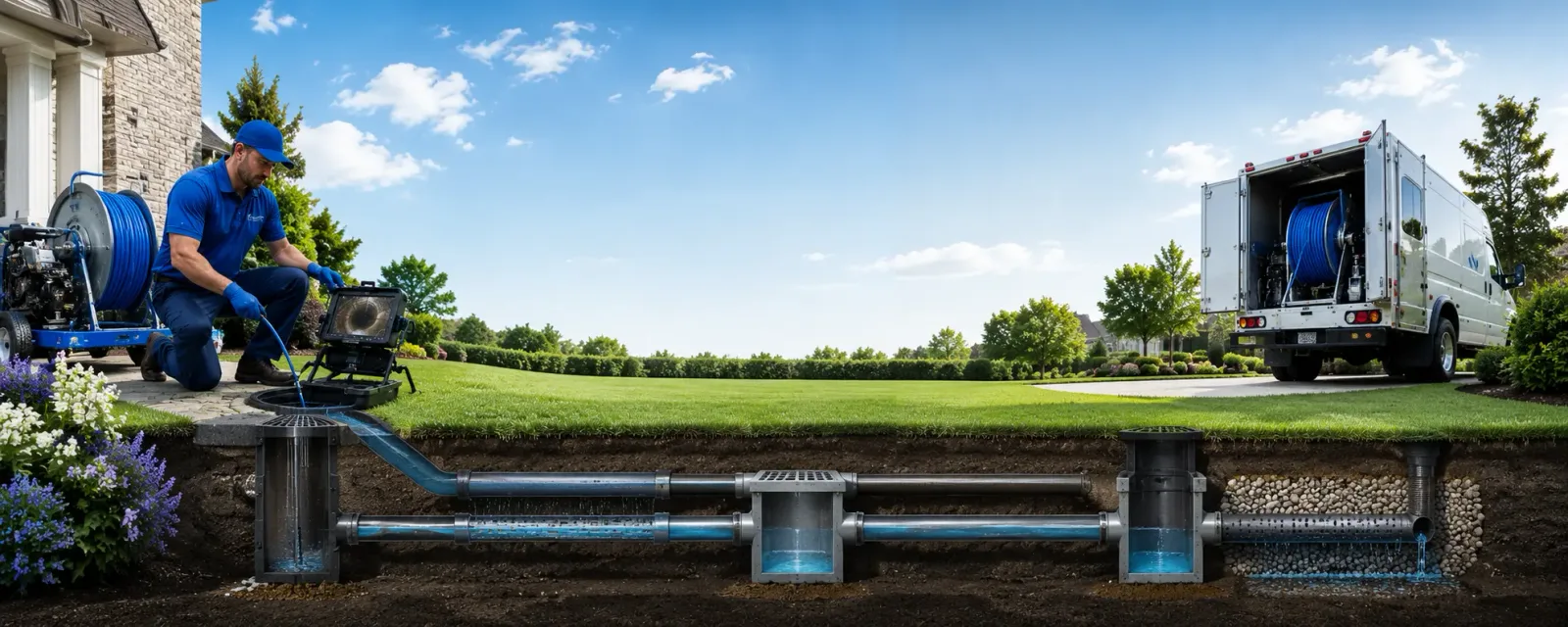 Outdoor drain cleaning information for Martin, KY